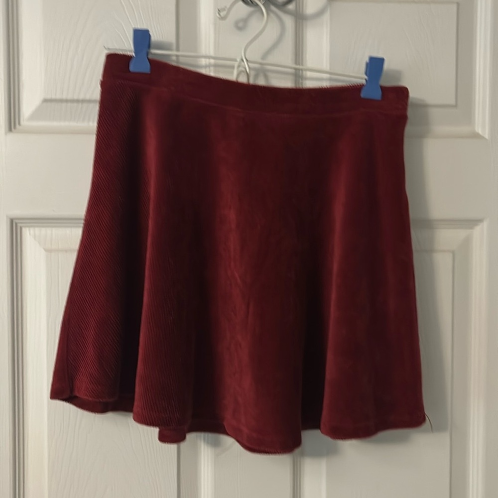 Corduroy skirt.